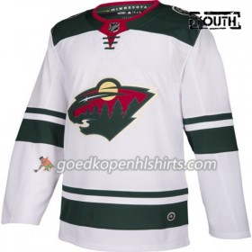 Minnesota Wild Blank Adidas Wit Authentic Shirt - Kinderen